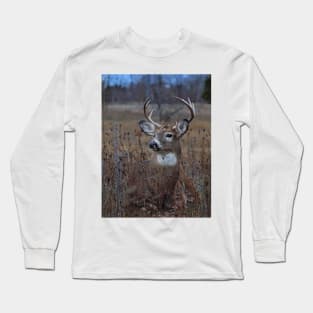 Splendor in the Grass - White-tailed Deer Long Sleeve T-Shirt